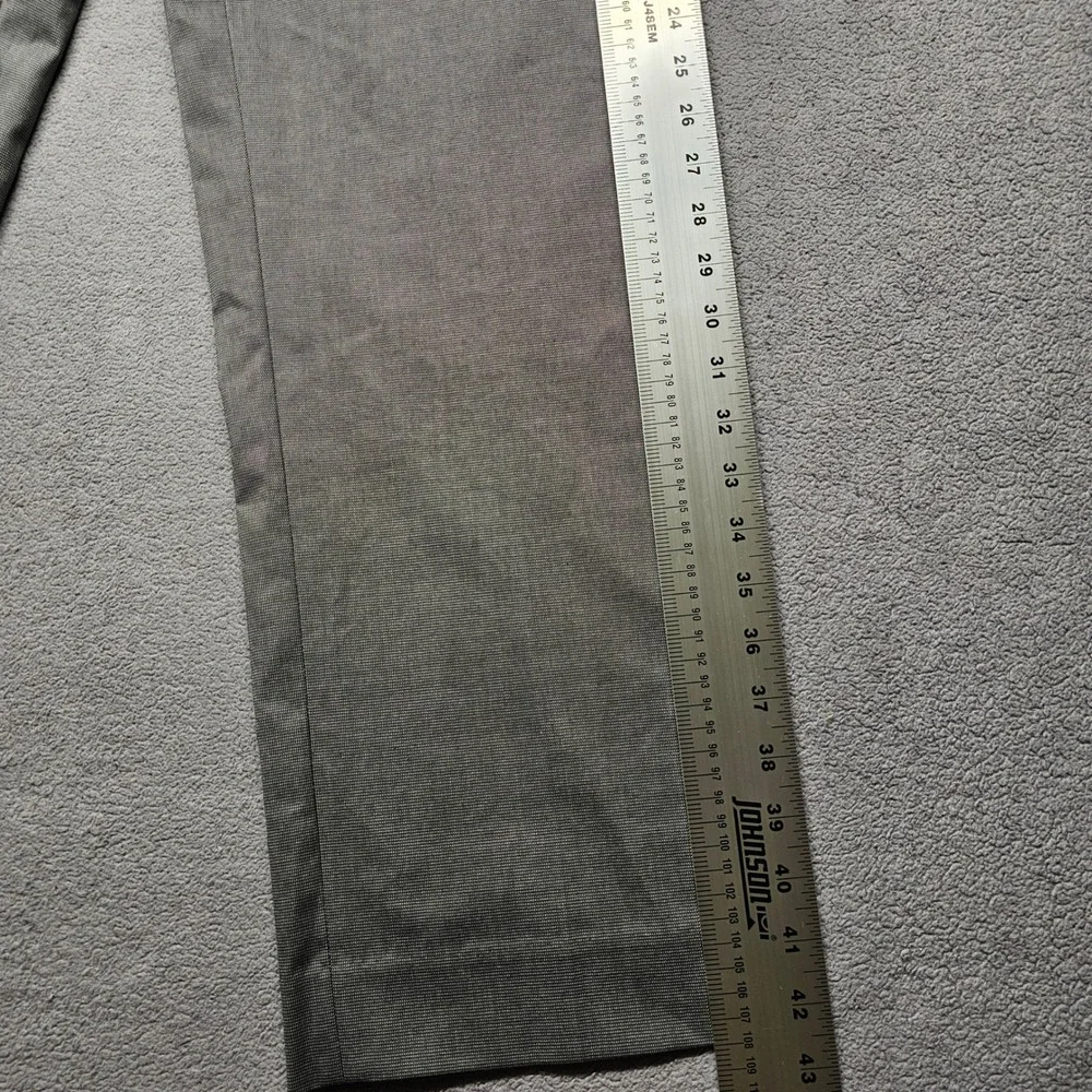 NWT Banana Republic Mens Slim Fit Gray Non-Iron Stretch Cotton Dress Pants 36x32